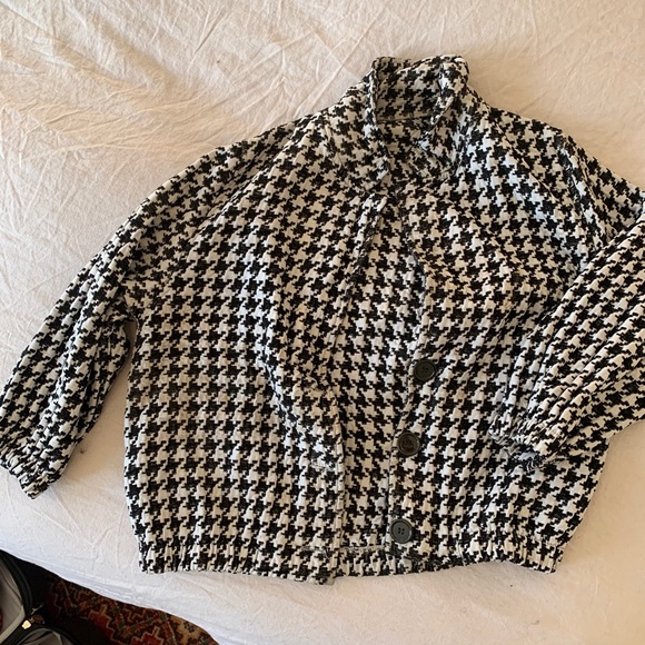 Vintage Houndstooth Cropped Jacket - Picture 3 of 6